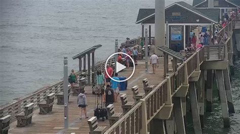 The beach cam shows visitors what life is like on the sand during a day at the beach. . Jennettes pier live webcam